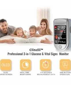 Clinclii™ 𝐏𝐫𝐨𝐟𝐞𝐬𝐬𝐢𝐨𝐧𝐚𝐥 𝟑𝐢𝐧𝟏 𝐆𝐥𝐮𝐜𝐨𝐬𝐞 & 𝐕𝐢𝐭𝐚𝐥 𝐒𝐢𝐠𝐧𝐬 𝐌𝐨𝐧𝐢𝐭𝐨𝐫