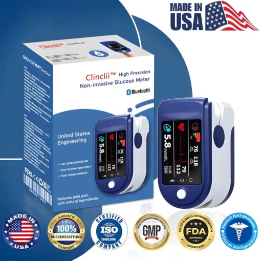 Clinclii™ High Precision Non-Invasive Blood Glucose Meter