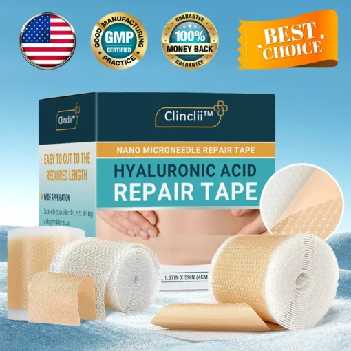 Clinclii™ Hyaluronic Acid Nano Microneedle Repair Tape