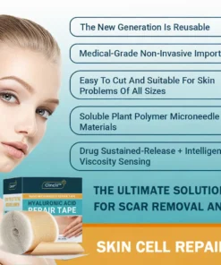 Clinclii™ Hyaluronic Acid Nano Microneedle Repair Tape
