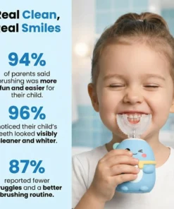 Clinclii™ Childrens Electric Toothbrush - Fun, Effective, and Kid-Approved