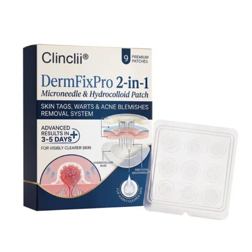 Clinclii® DermFixPro 2-in-1 Microneedle & Hydrocolloid Patch