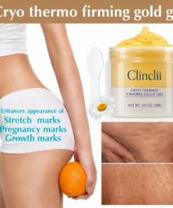 Clinclii® 15-Day Fast-Acting Anti Cellulite Sculpting & Tightening Burn Gold Massage Cream