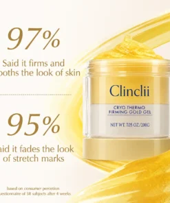Clinclii® 15-Day Fast-Acting Anti Cellulite Sculpting & Tightening Burn Gold Massage Cream