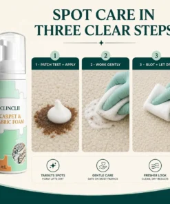 CLINCLII Carpet & Fabric Foam Spot Cleaner