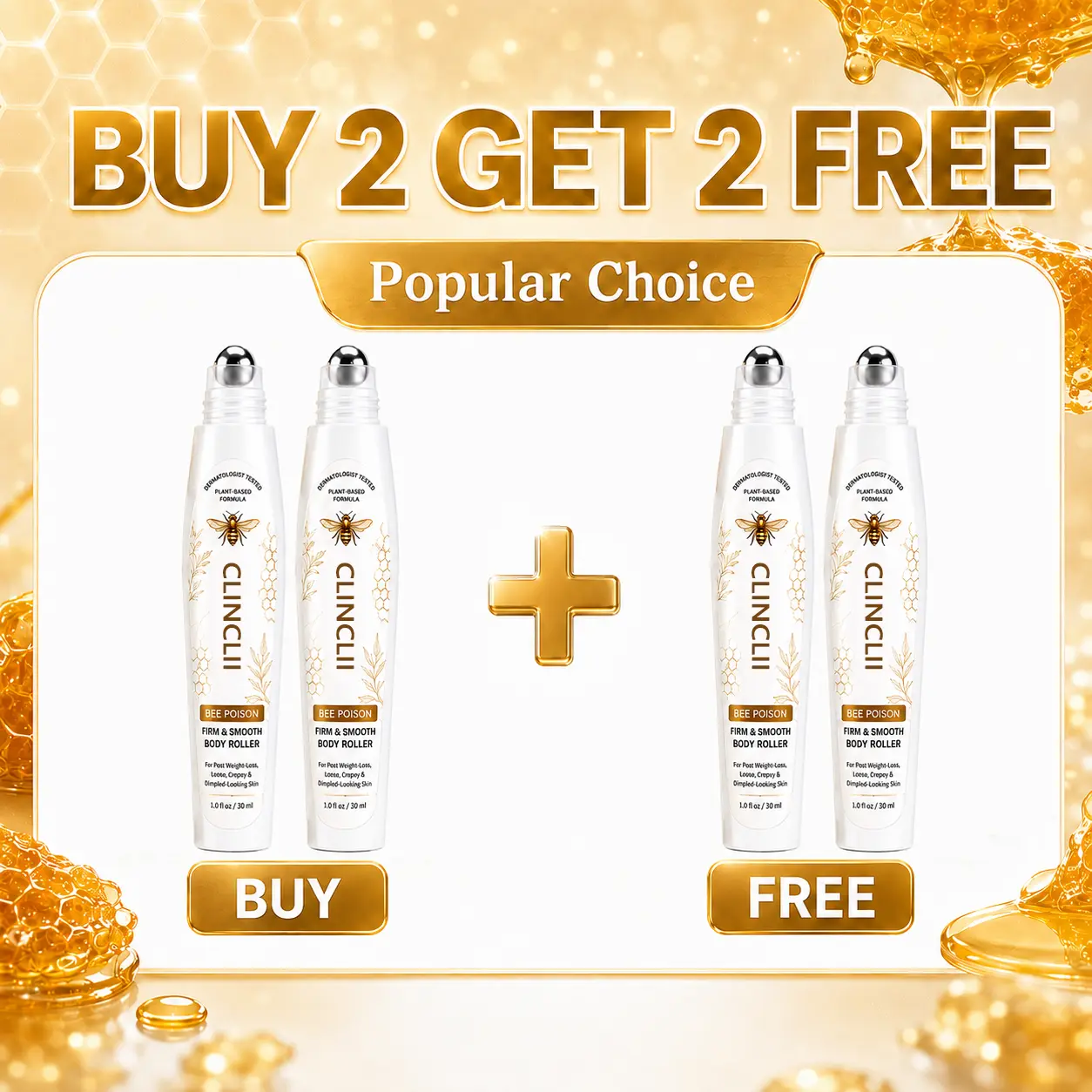 Clinclii™ Bee POISON & Smooth Body Roller