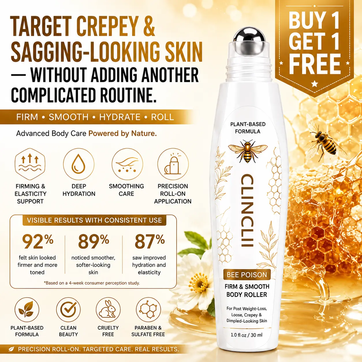 Clinclii™ Bee POISON & Smooth Body Roller