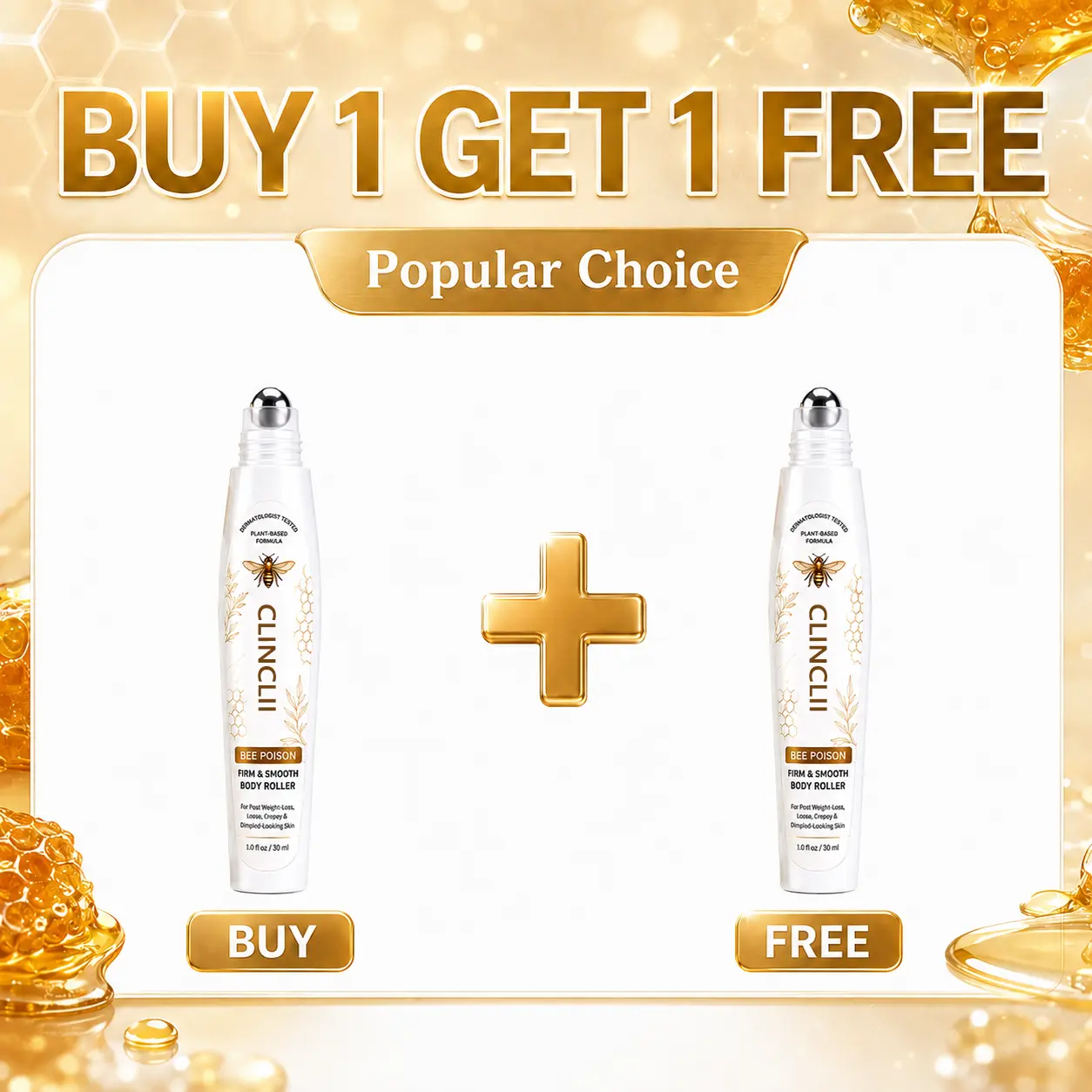 Clinclii™ Bee POISON & Smooth Body Roller